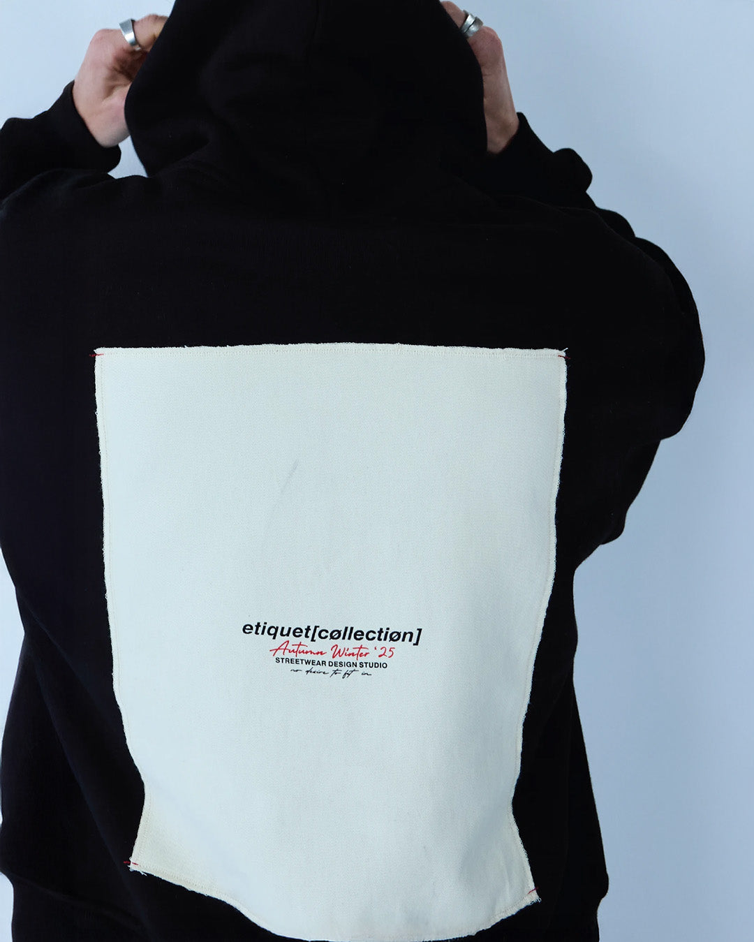 Off - Twill Cropped Hoodie
