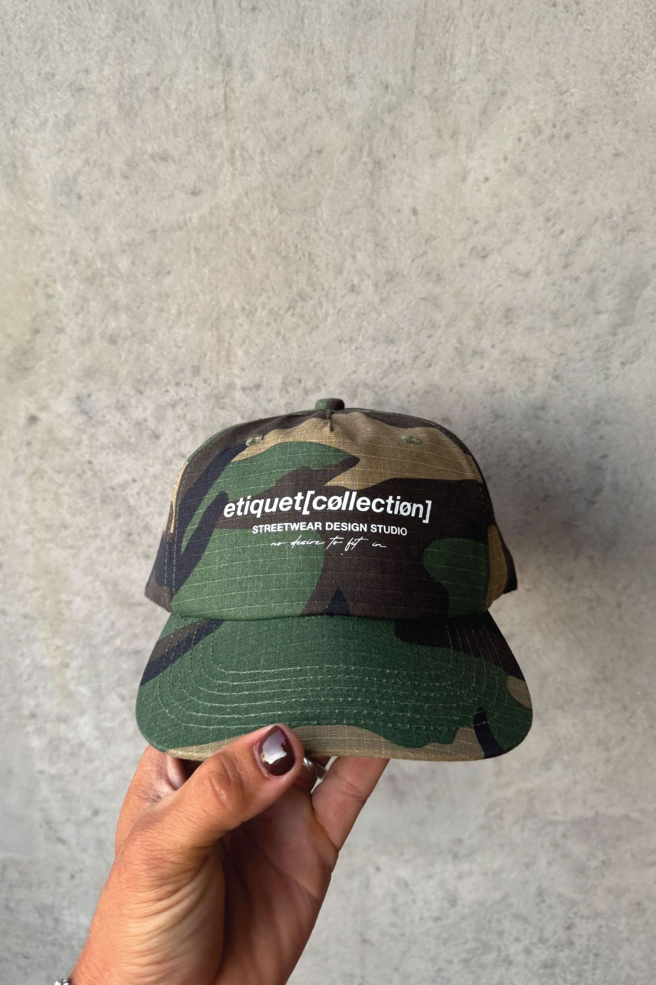 Streetwear Design Studio Headpiece - Camo/White