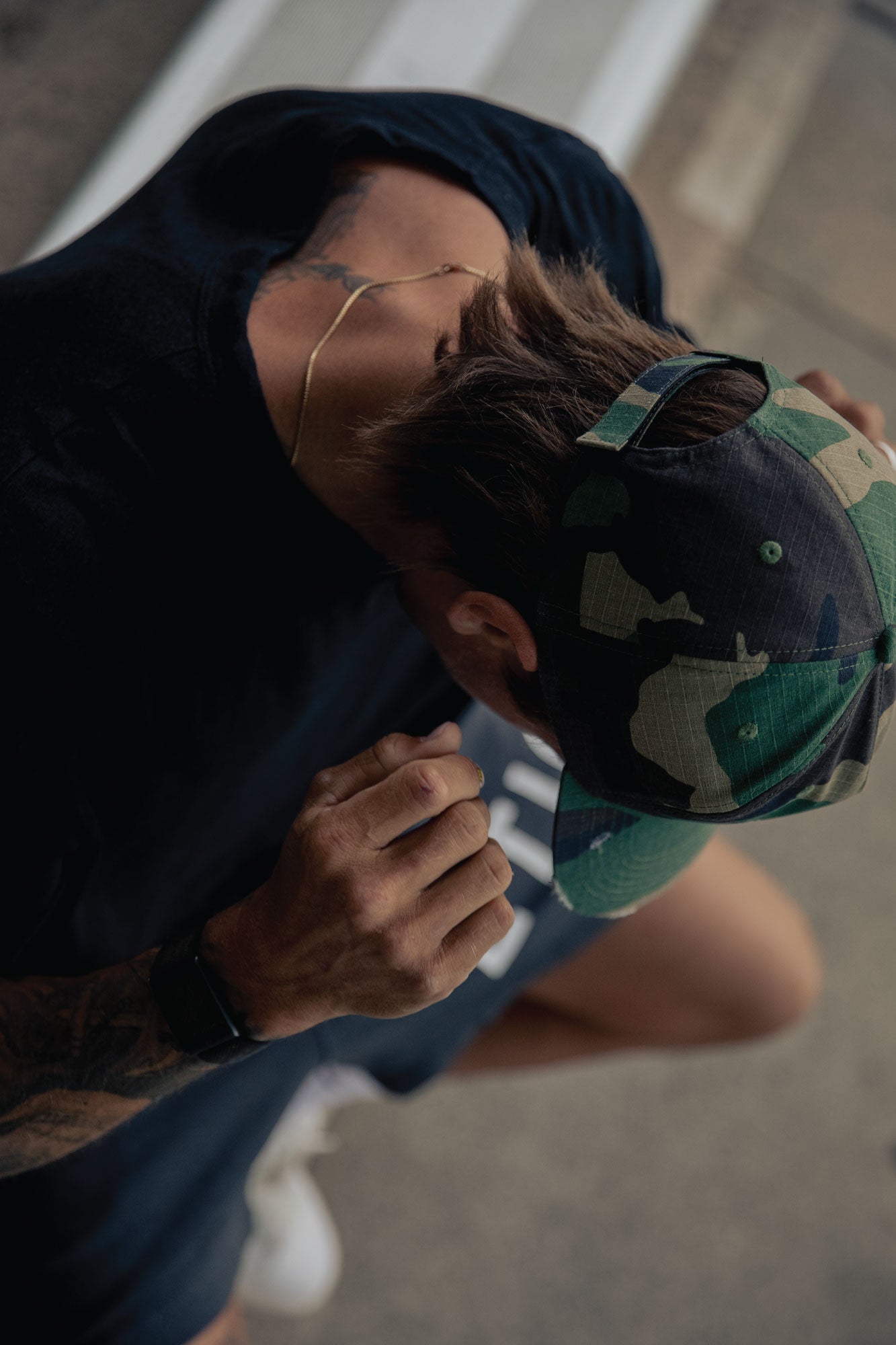 Streetwear Design Studio Headpiece - Camo/White