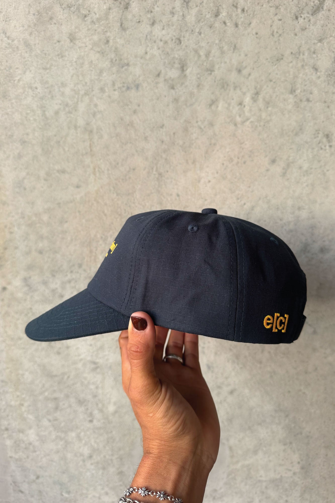 Streetwear Design Studio Headpiece - Navy/Yellow