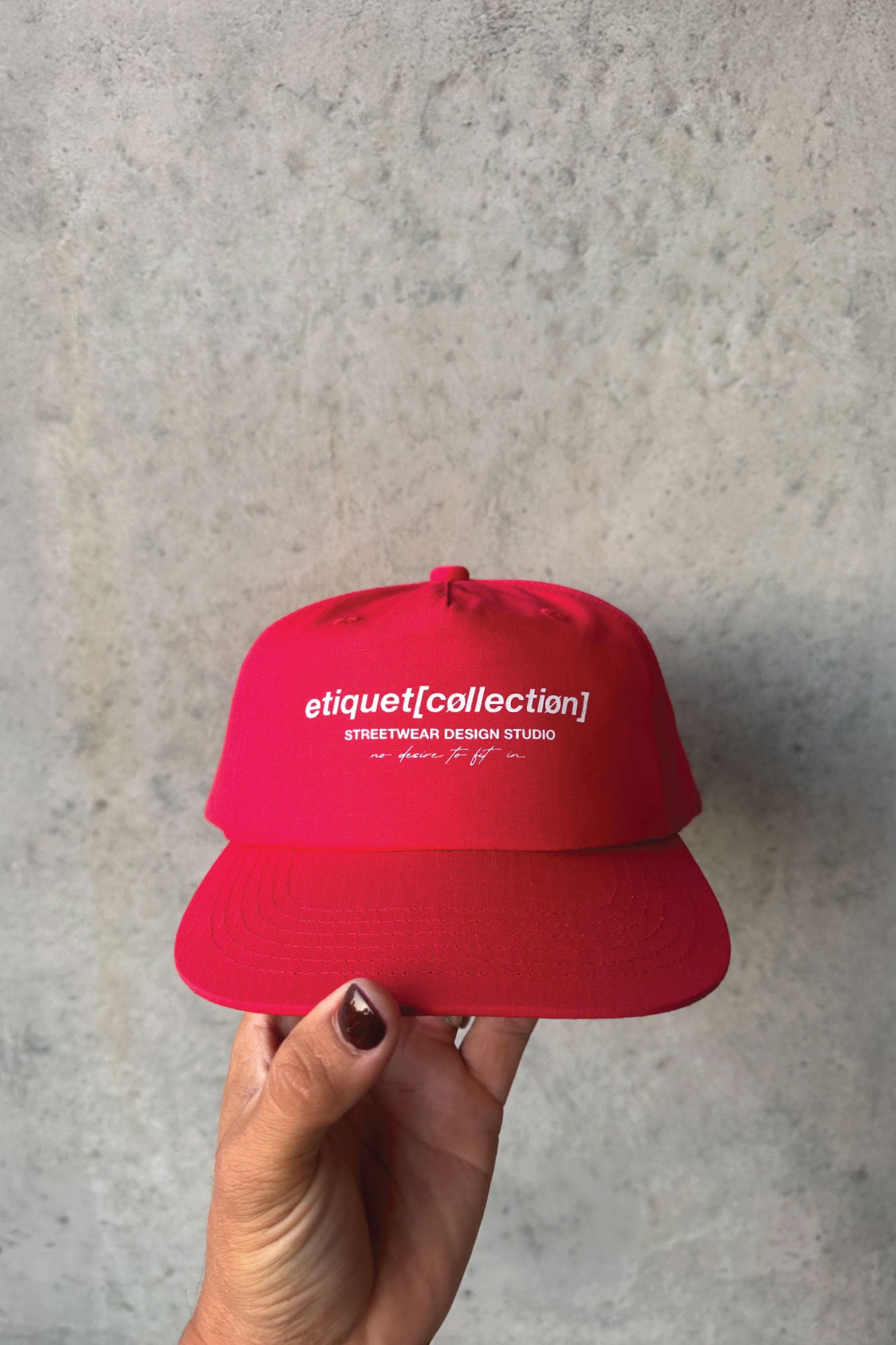 Streetwear Design Studio Headpiece - Red/White