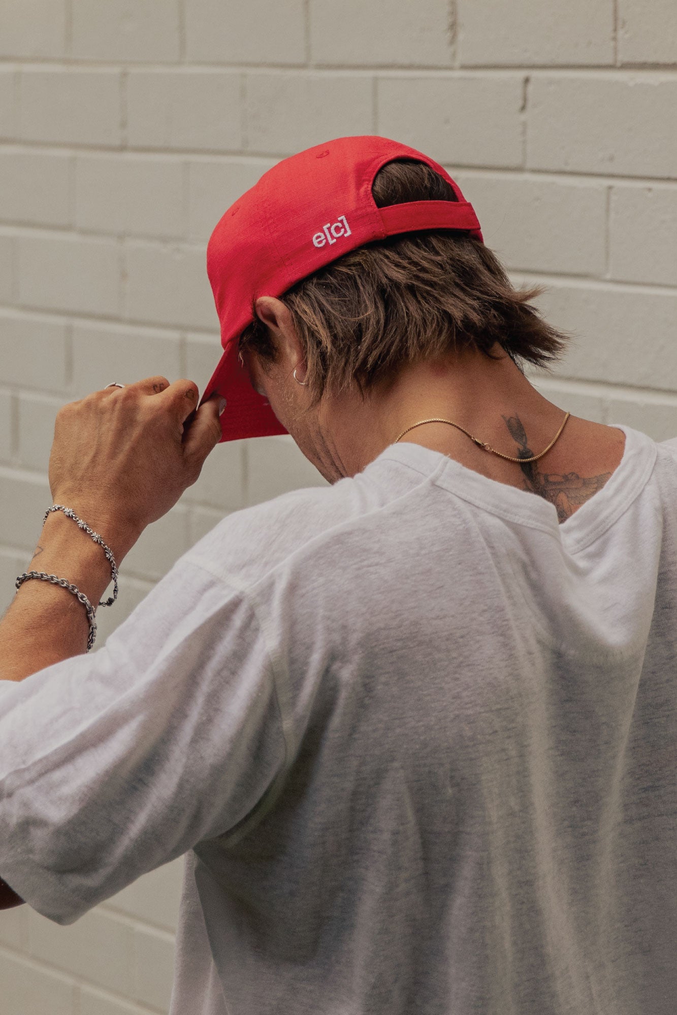 Streetwear Design Studio Headpiece - Red/White